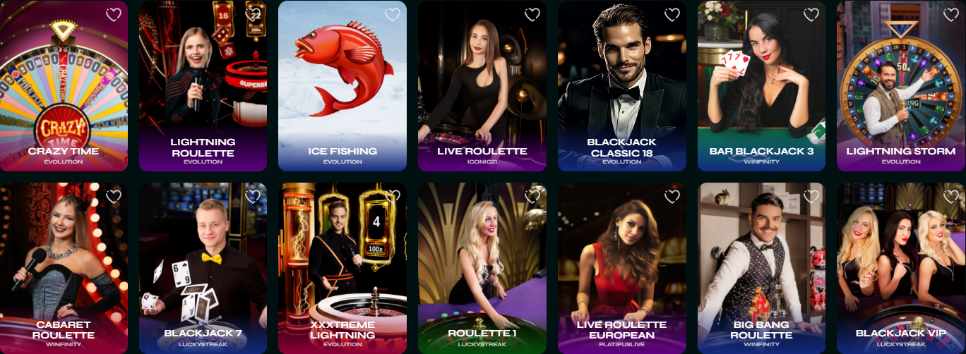 Giochi dal Vivo con Croupier - Savaspin Casino